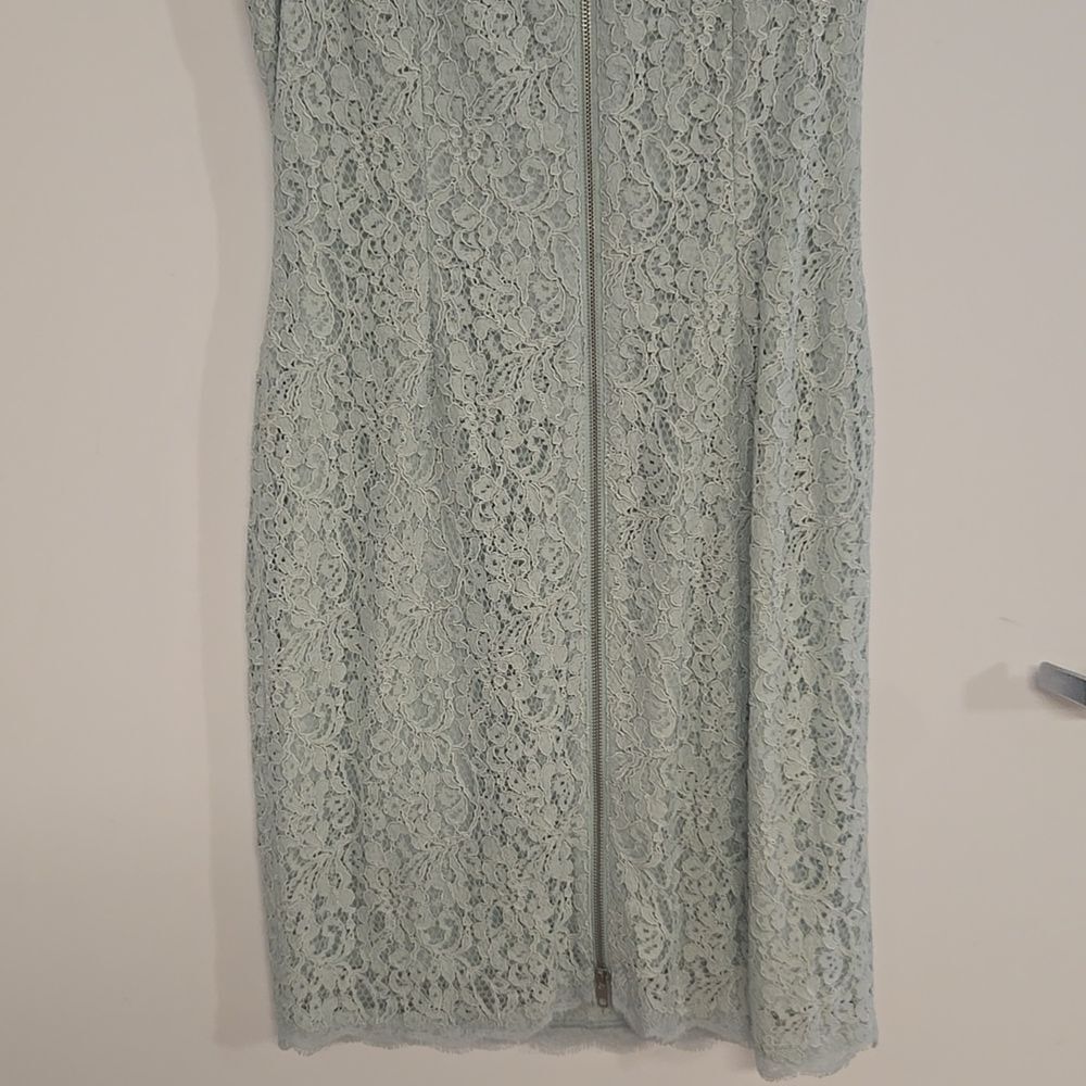 ADRIANA Papell Scalloped Lace Sheath Dress - Picture 7 of 7